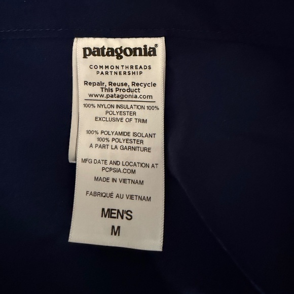 Patagonia Nano-Air Jacket Andes Blue Medium Insulated Jacket M - Picture 2 of 9
